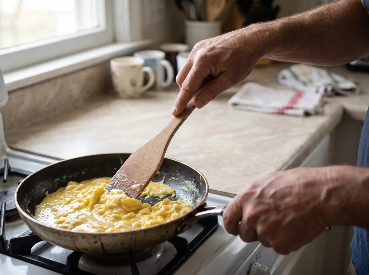 Cómo hacerlo: tapa, fuego bajo, hasta que la clara cuaje